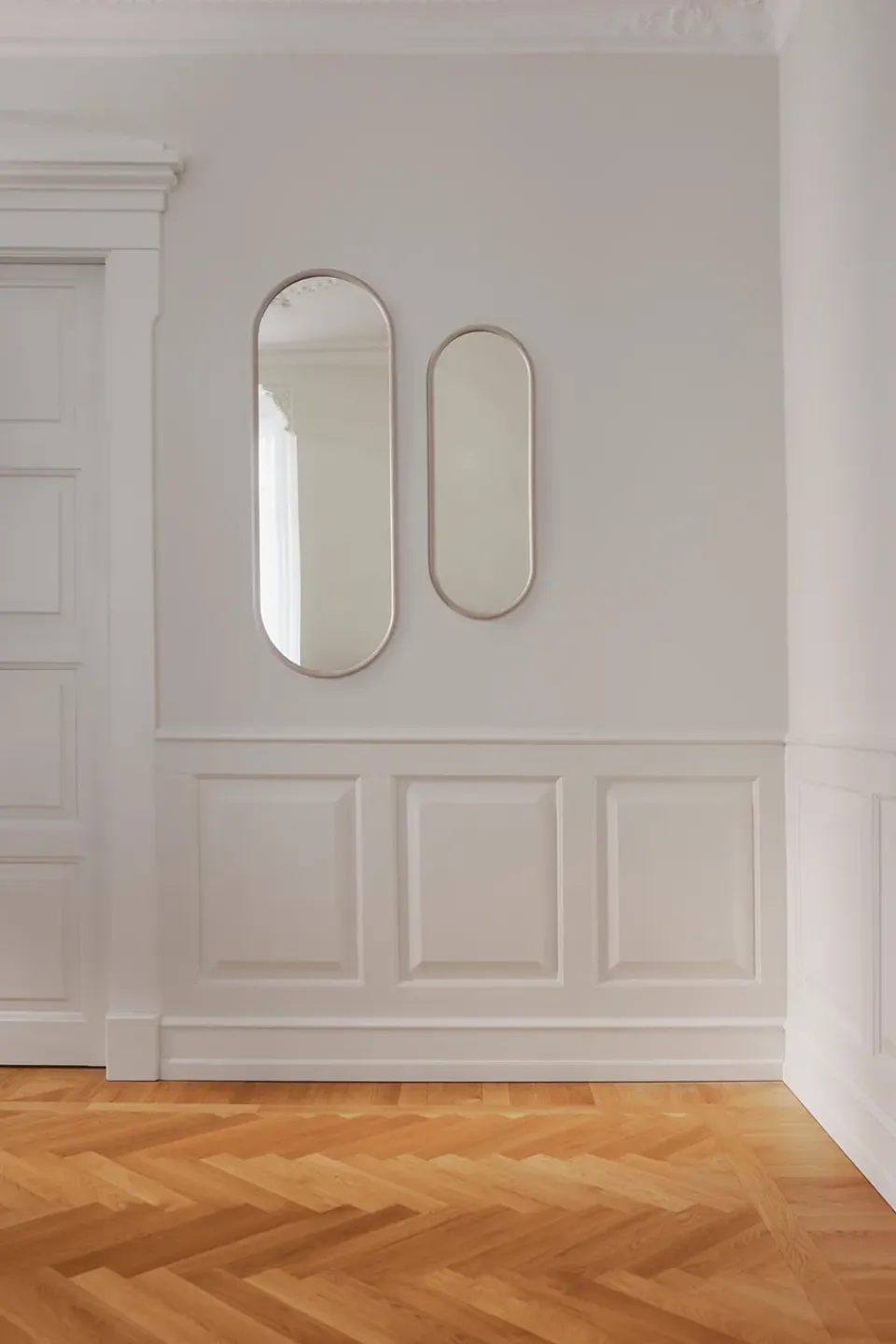 Sale AYTM Angui mirror oval 78 cm, Taupe Beige
