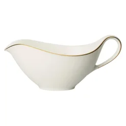 Sauce & Gravy Boats^Villeroy & Boch Anmut Gold sauce bowl without saucer, White