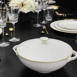 Soup Tureens^Villeroy & Boch Anmut Gold soup tureen, White