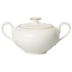 Sugar Bowls^Villeroy & Boch Anmut Gold sugar bowl, White