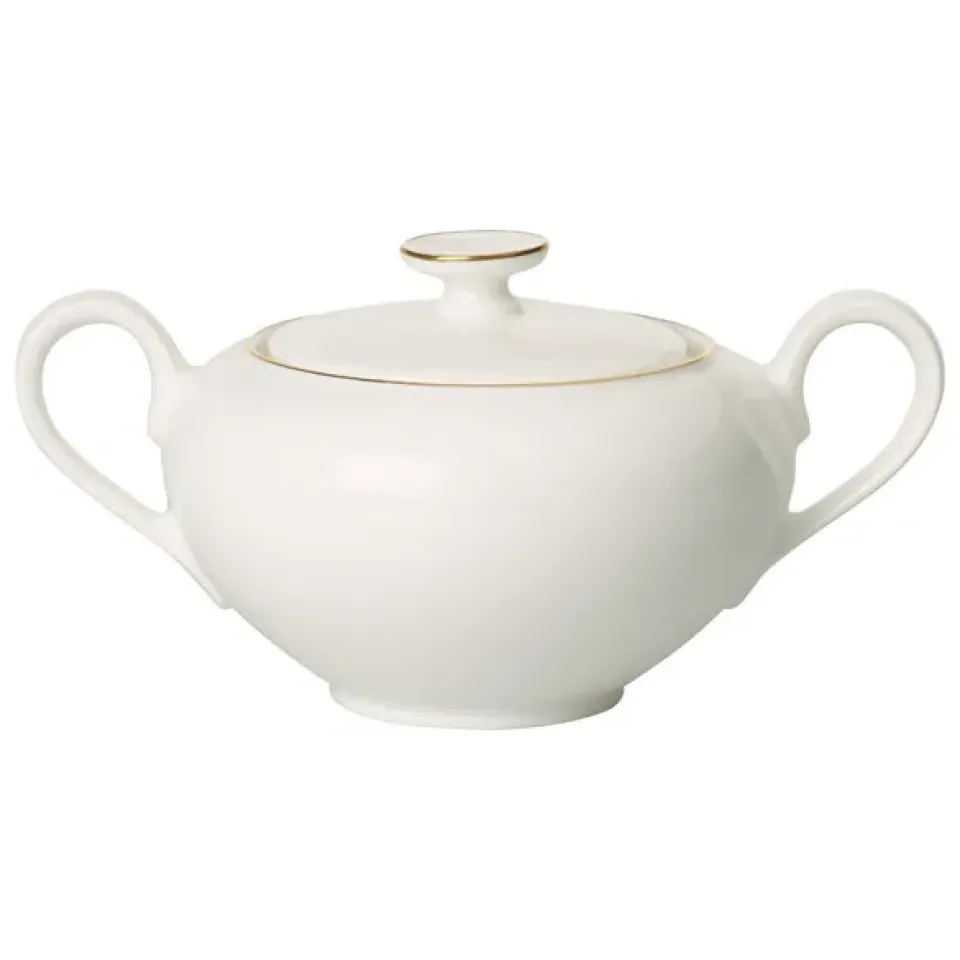 Sugar Bowls^Villeroy & Boch Anmut Gold sugar bowl, White