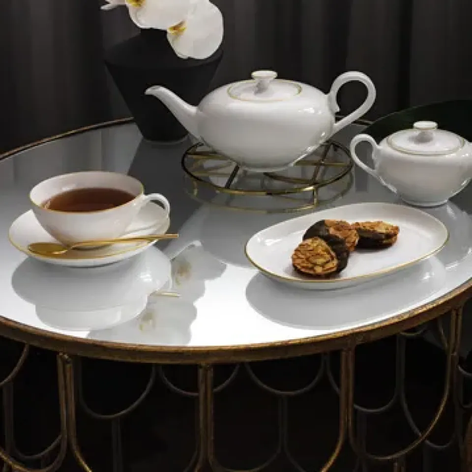 Teacups^Villeroy & Boch Anmut Gold teacup, White