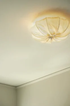 New Watt & Veke Anna ceiling lamp linen Ø40 cm, Natural Beige