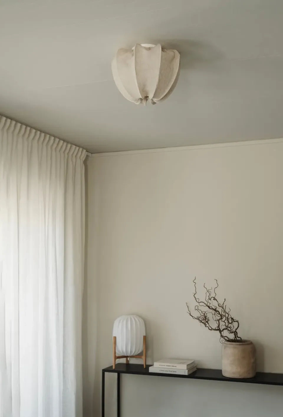 Online Watt & Veke Anna ceiling light mini Ø30 cm, Natural linen Beige