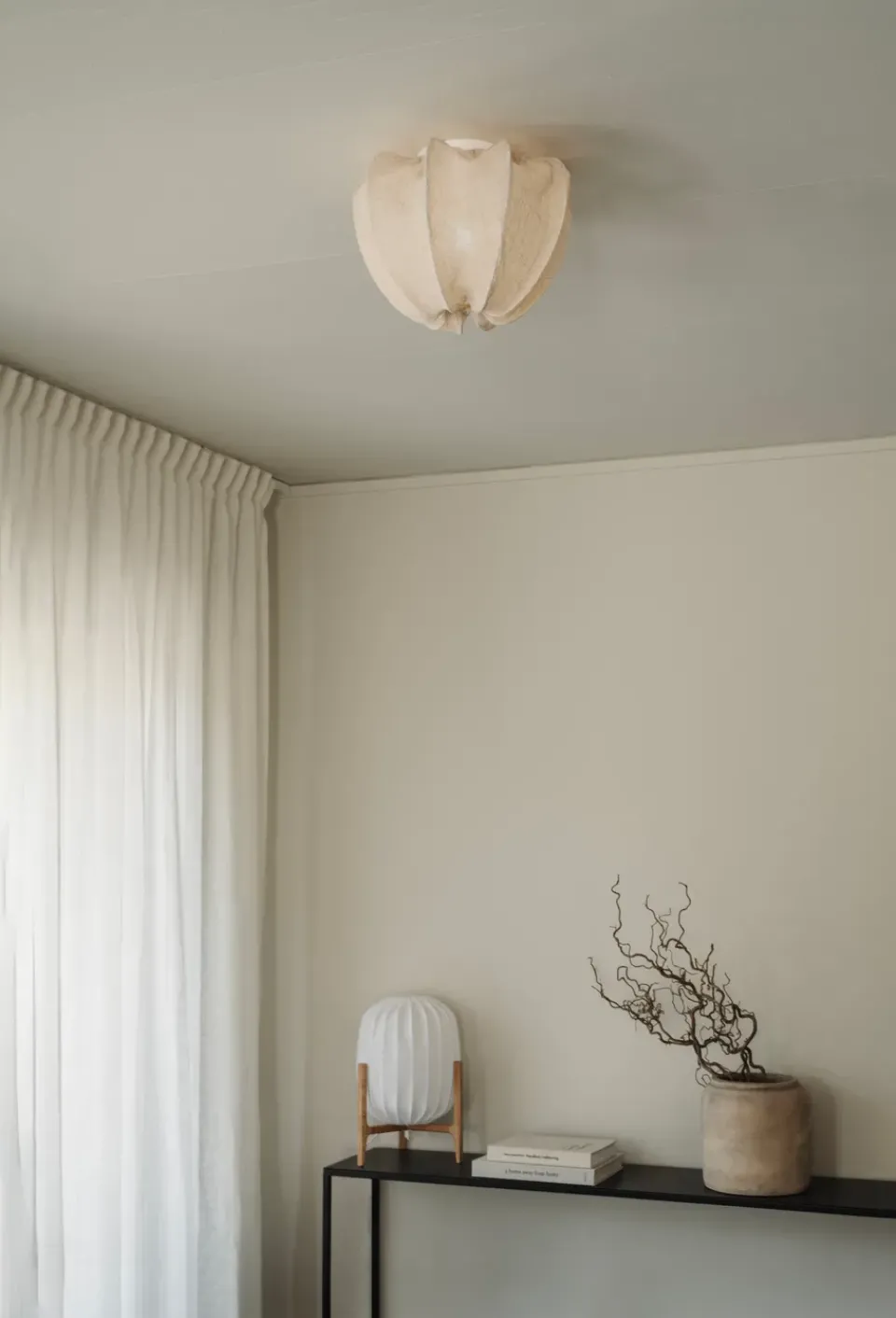 Online Watt & Veke Anna ceiling light mini Ø30 cm, Natural linen Beige