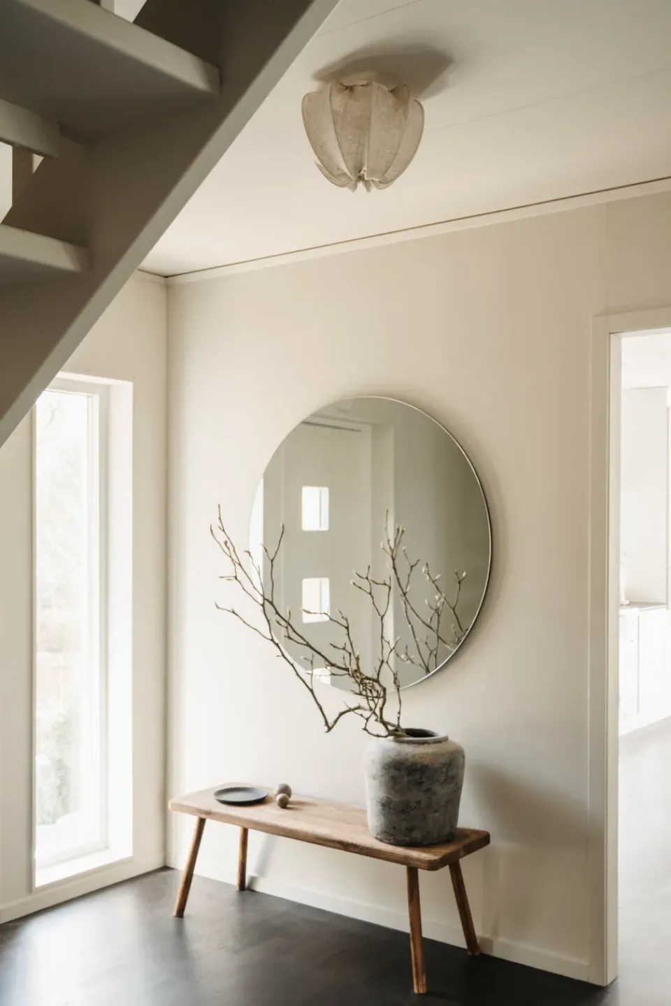 Online Watt & Veke Anna ceiling light mini Ø30 cm, Natural linen Beige