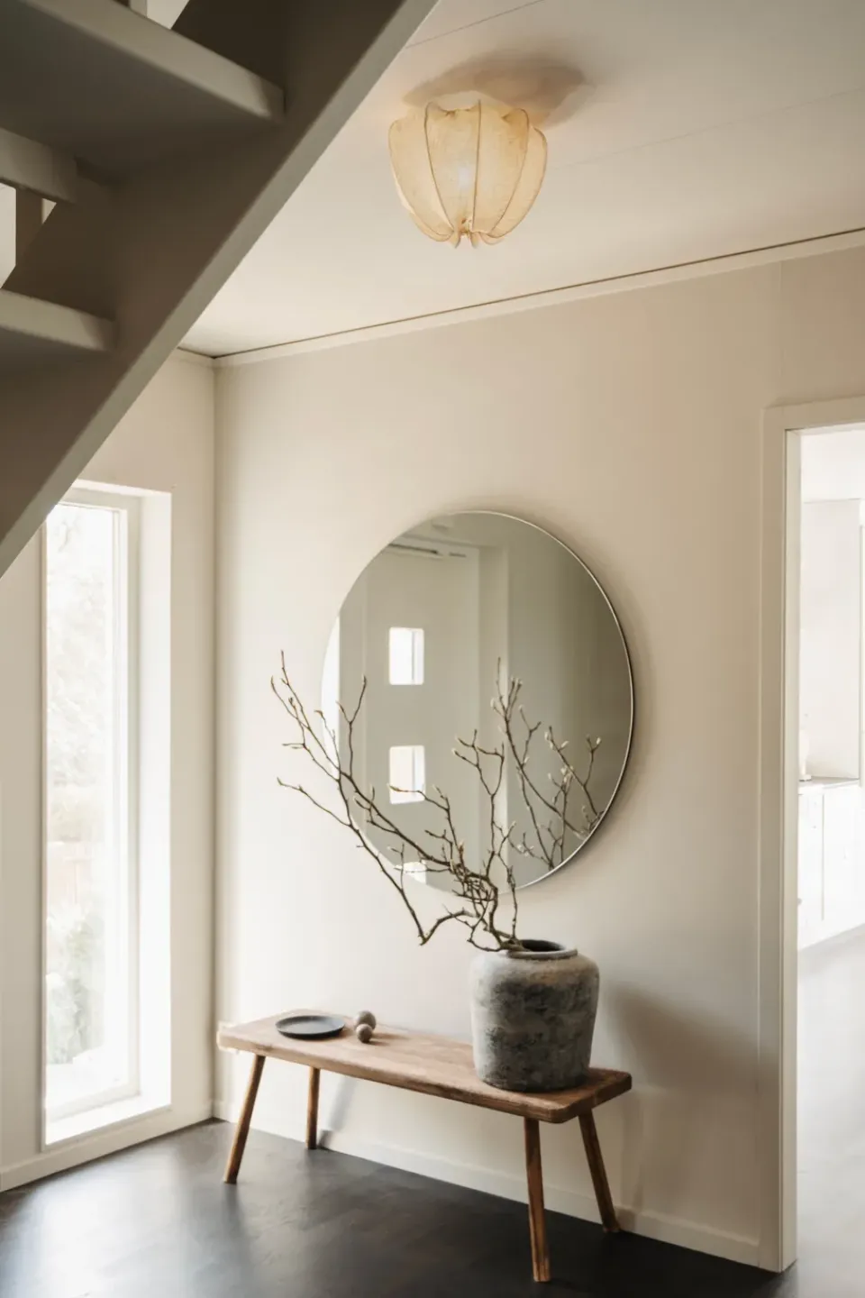 Online Watt & Veke Anna ceiling light mini Ø30 cm, Natural linen Beige