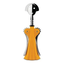 Discount Alessi Anna G. corkscrew, Yellow Silver-colouredBlack