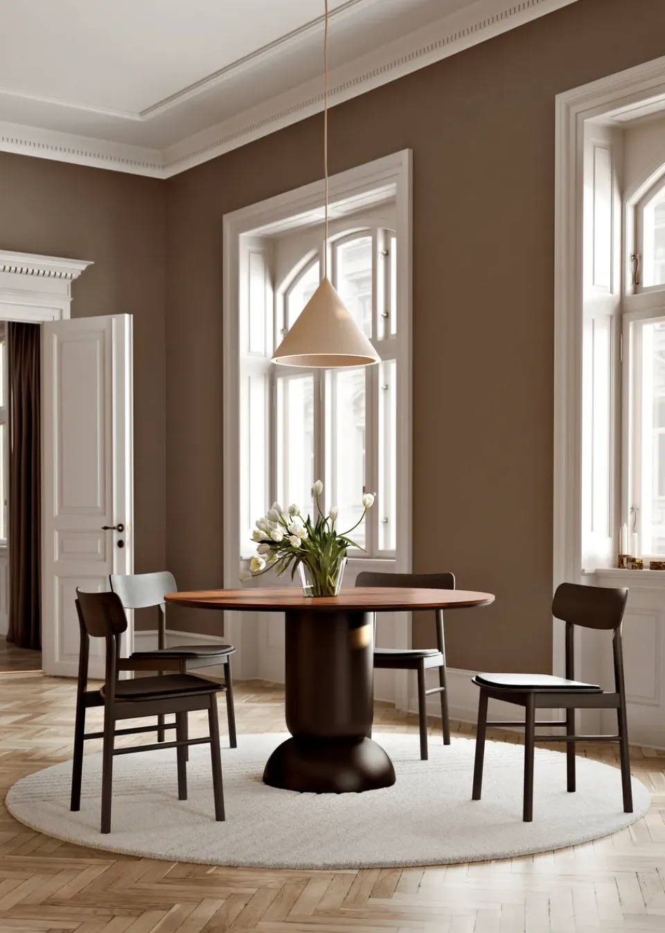 Pendant Lamps^Woud Annular pendant large, Beige