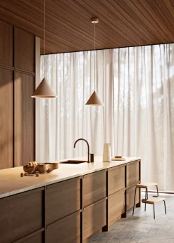 Woud Annular pendant small, Beige