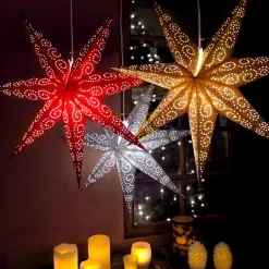 Hot Star Trading Antique advent star 60 cm, gold Gold-coloured