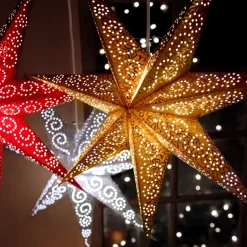 Hot Star Trading Antique advent star 60 cm, gold Gold-coloured