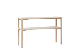 Best 1898 Anton console table 35x125 cm, White pigmented oak Beige