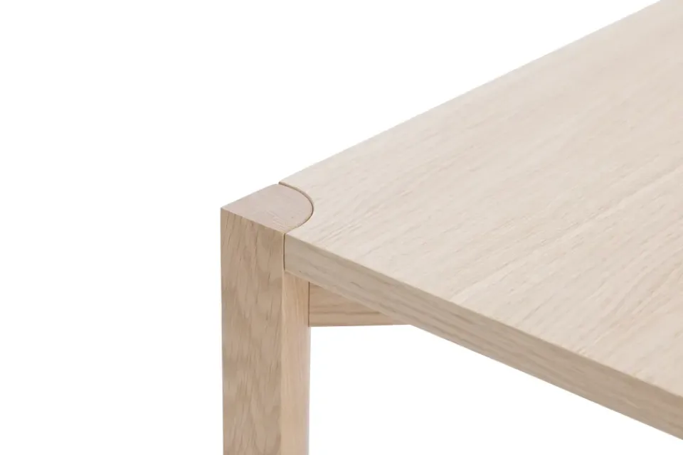 Best 1898 Anton console table 35x125 cm, White pigmented oak Beige