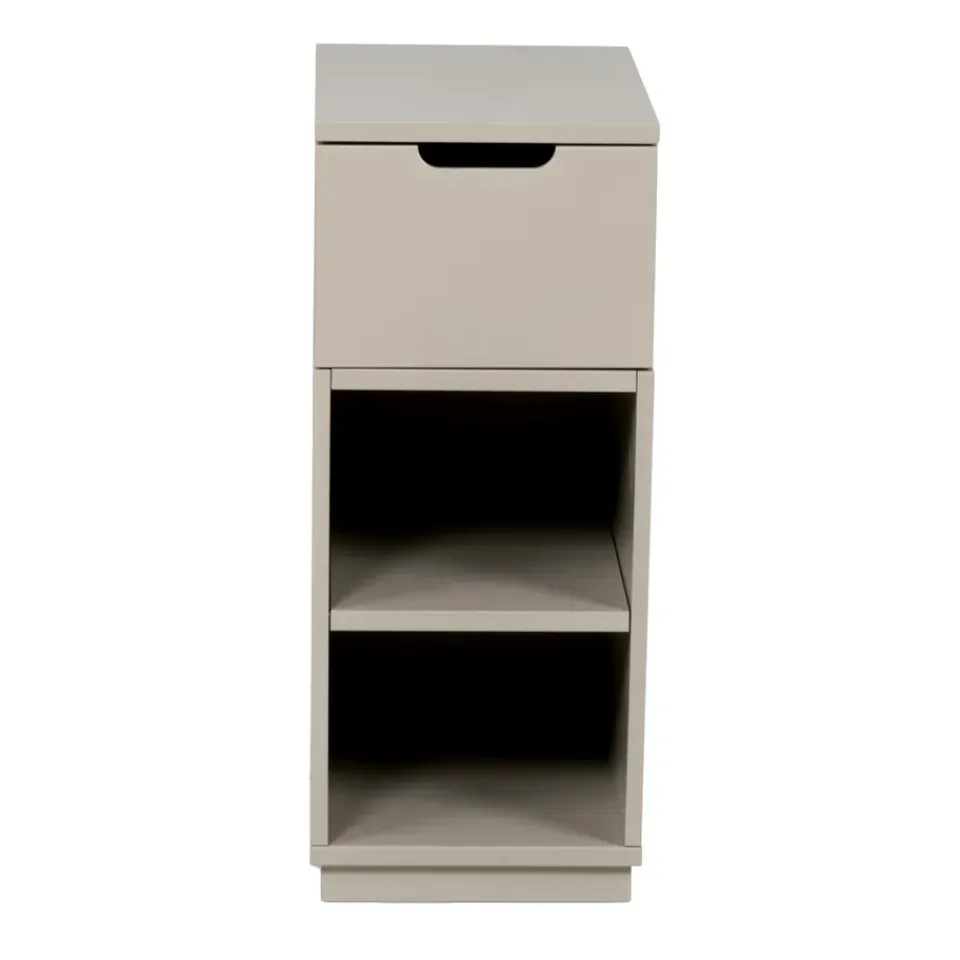 Discount Mavis Aoko bedside table 72 cm 1 drawer, Beige