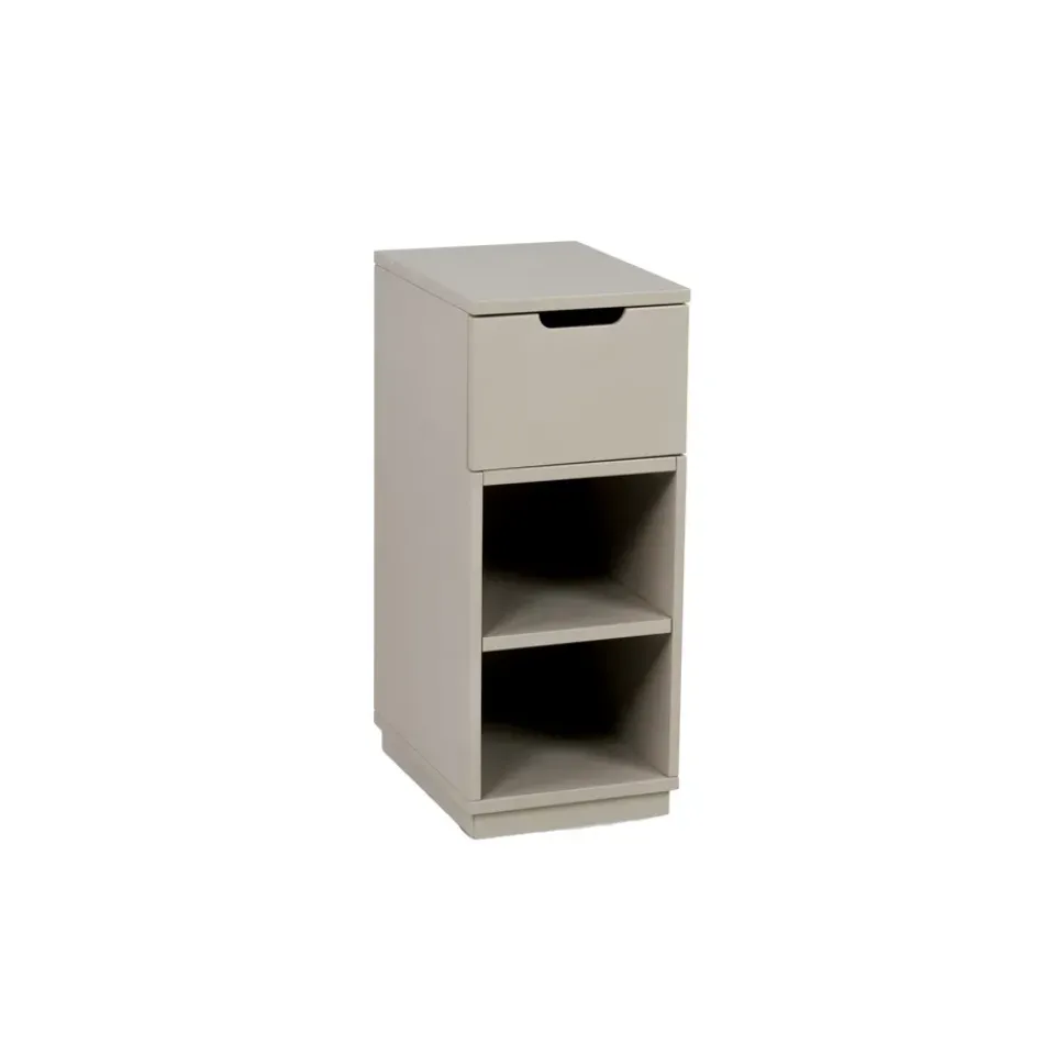 Discount Mavis Aoko bedside table 72 cm 1 drawer, Beige