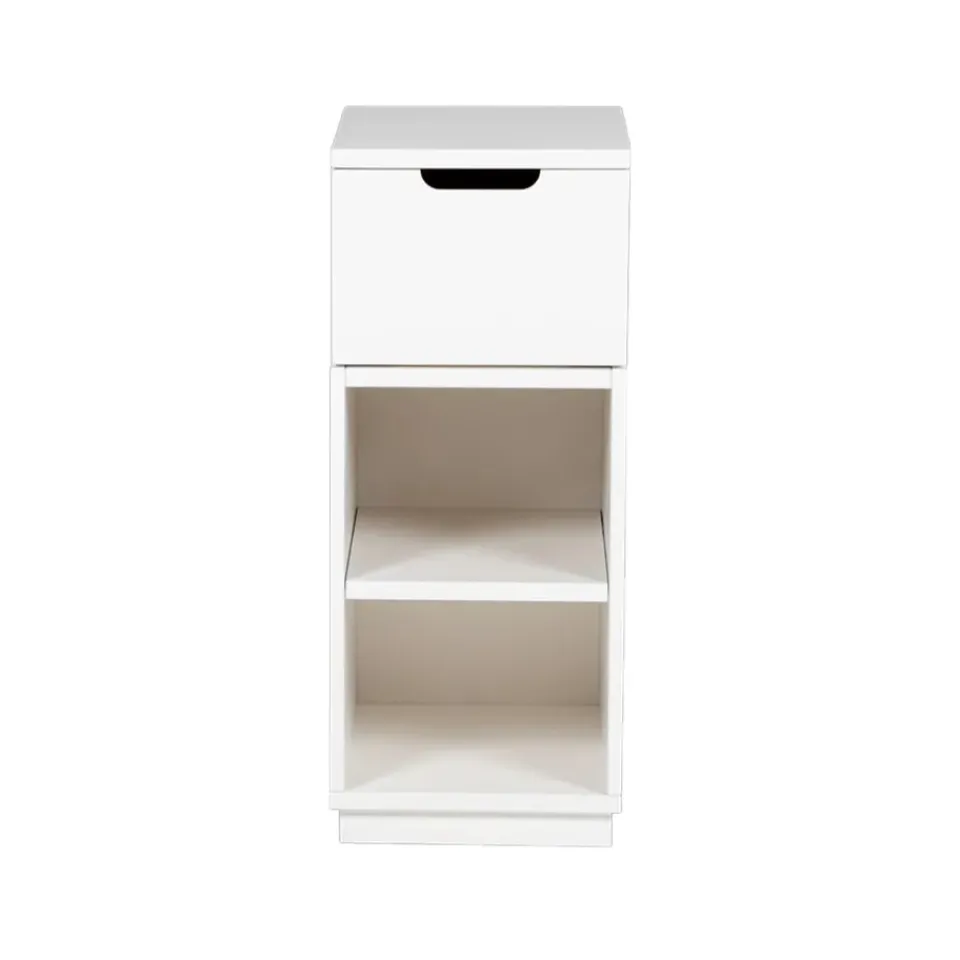 Bedside Tables^Mavis Aoko bedside table 72 cm 1 drawer, lacquer White