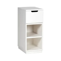 Bedside Tables^Mavis Aoko bedside table 72 cm 1 drawer, lacquer White