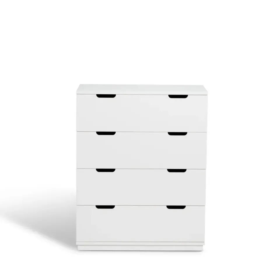 Dressers & Drawer Units|Dressers & Drawer Units^Mavis Aoko chest of 4 drawers, lacquer White