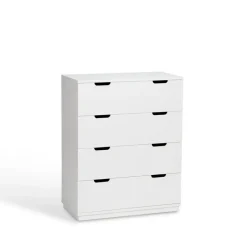 Dressers & Drawer Units|Dressers & Drawer Units^Mavis Aoko chest of 4 drawers, lacquer White