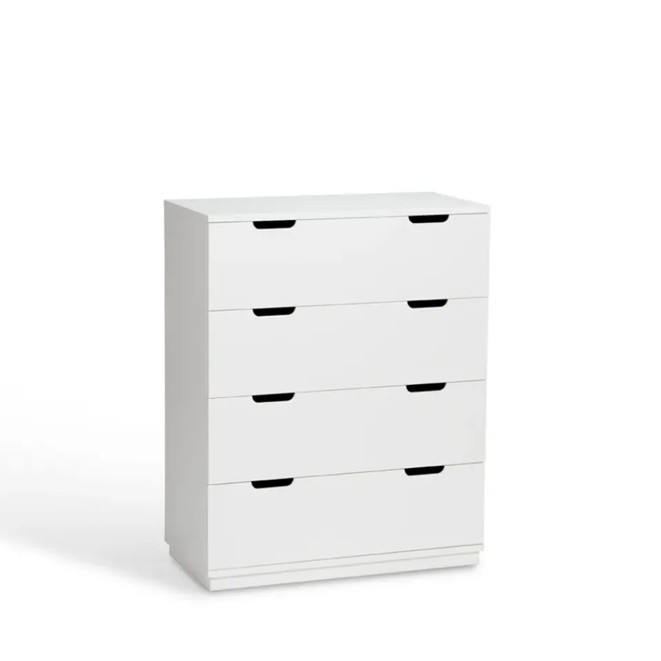 Dressers & Drawer Units|Dressers & Drawer Units^Mavis Aoko chest of 4 drawers, lacquer White
