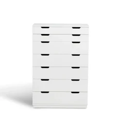 Best Mavis Aoko chest of 7 drawers, lacquer White