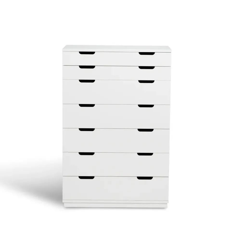 Best Mavis Aoko chest of 7 drawers, lacquer White