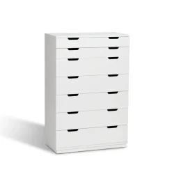 Best Mavis Aoko chest of 7 drawers, lacquer White