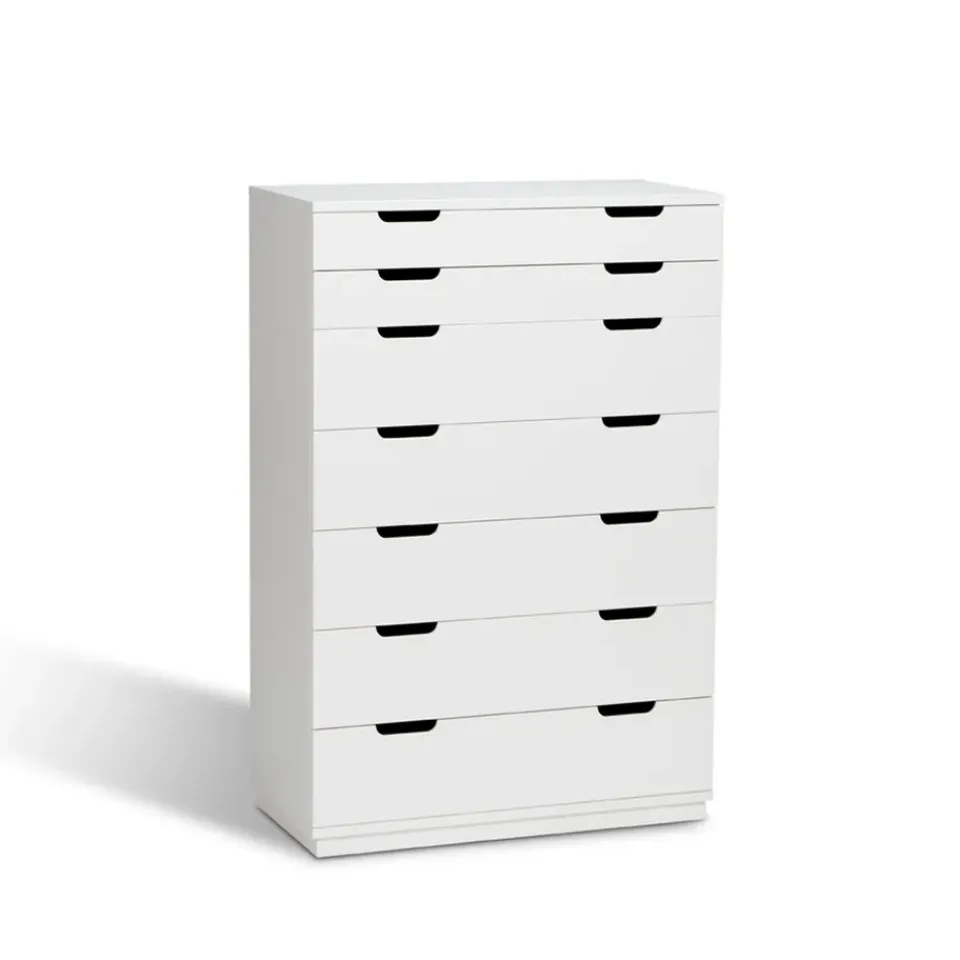 Best Mavis Aoko chest of 7 drawers, lacquer White