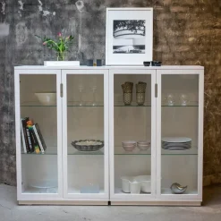 Display & Glass Cabinets|Display & Glass Cabinets^Mavis Aoko display cabinet 120 cm, lacquer White