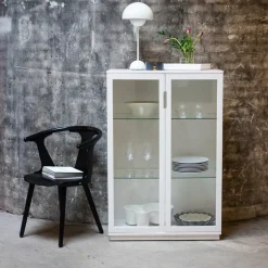 Display & Glass Cabinets|Display & Glass Cabinets^Mavis Aoko display cabinet 120 cm, lacquer White