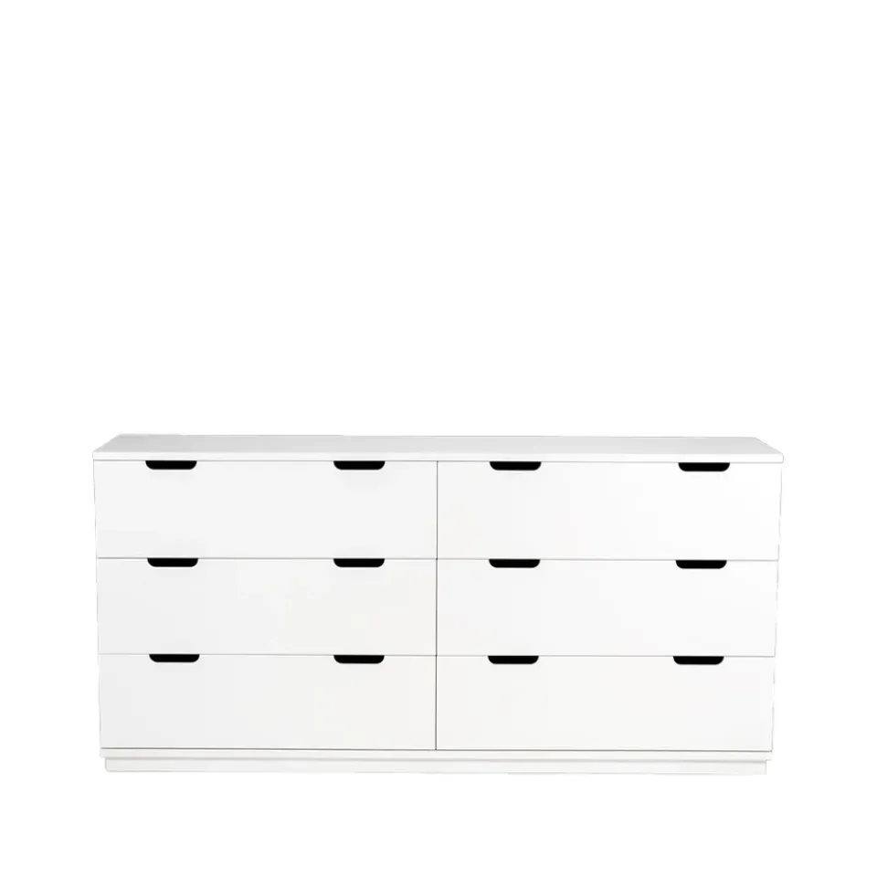 Dressers & Drawer Units|Dressers & Drawer Units^Mavis Aoko dresser double 6 drawers, lacquer White