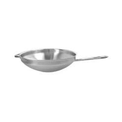 Woks^Demeyere Apollo 7 wok pan stainless steel 7-ply 2 handles, Ø32 cm Silver-coloured