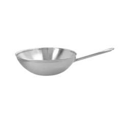 Woks^Demeyere Apollo 7 wok pan stainless steel 7-ply, Ø30 cm Silver-coloured
