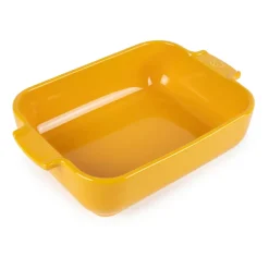 Outlet Peugeot Appolia ceramic dish 16x25 cm, Saffron Yellow