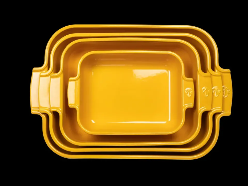 Oven Dishes^Peugeot Appolia ceramic dish 29.5x36 cm, Saffron Yellow