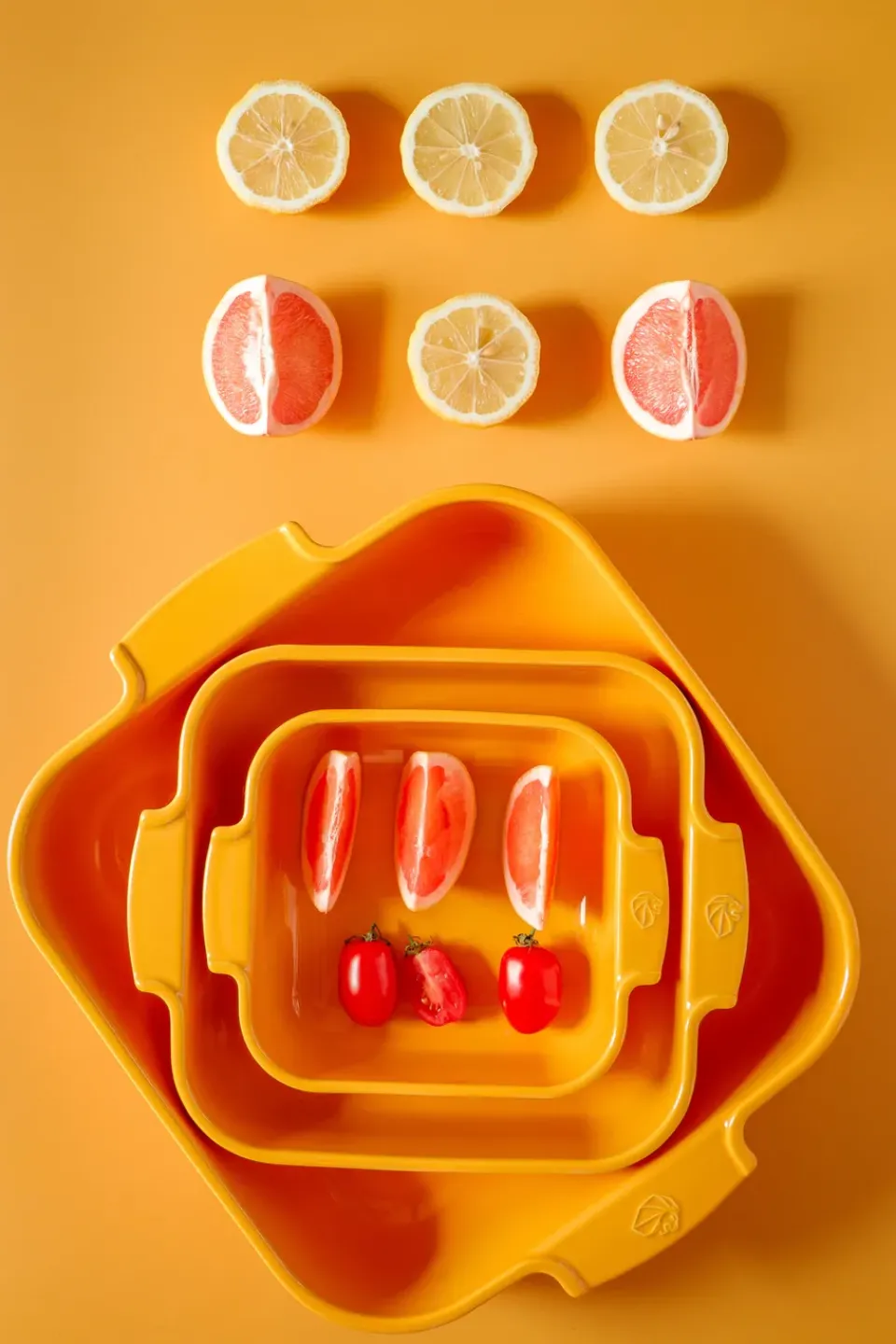 Oven Dishes^Peugeot Appolia ceramic dish 29.5x36 cm, Saffron Yellow