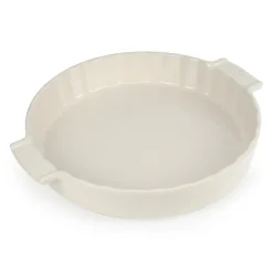 Round Flat Oven & Flan Dishes^Peugeot Appolia pie form Ø28 cm, White
