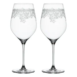 Wine Glasses^Spiegelau Arabesque Bordeaux red wine glass 81 cl 2-pack, Clear Transparent
