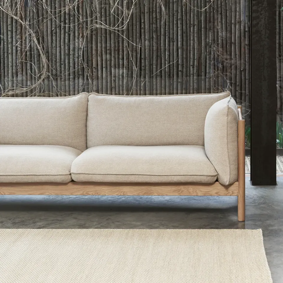 Sofas^HAY Arbour ECO 2-seater sofa, Re-wool 648 -burgundy beech Multi
