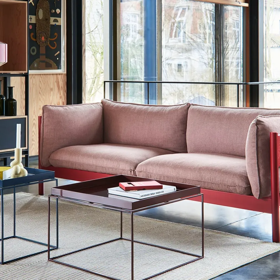 Sofas^HAY Arbour ECO 2-seater sofa, Re-wool 648 -burgundy beech Multi