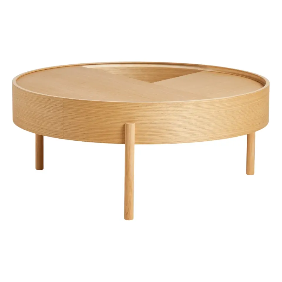 Coffee Tables^Woud Arc coffee table 89 cm, Oiled oak Beige