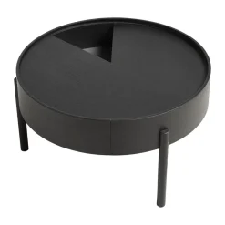 Best Woud Arc coffee tableØ66 cm, -ash Black