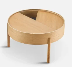 Hot Woud Arc coffee tableØ66 cm, Oiled oak Beige