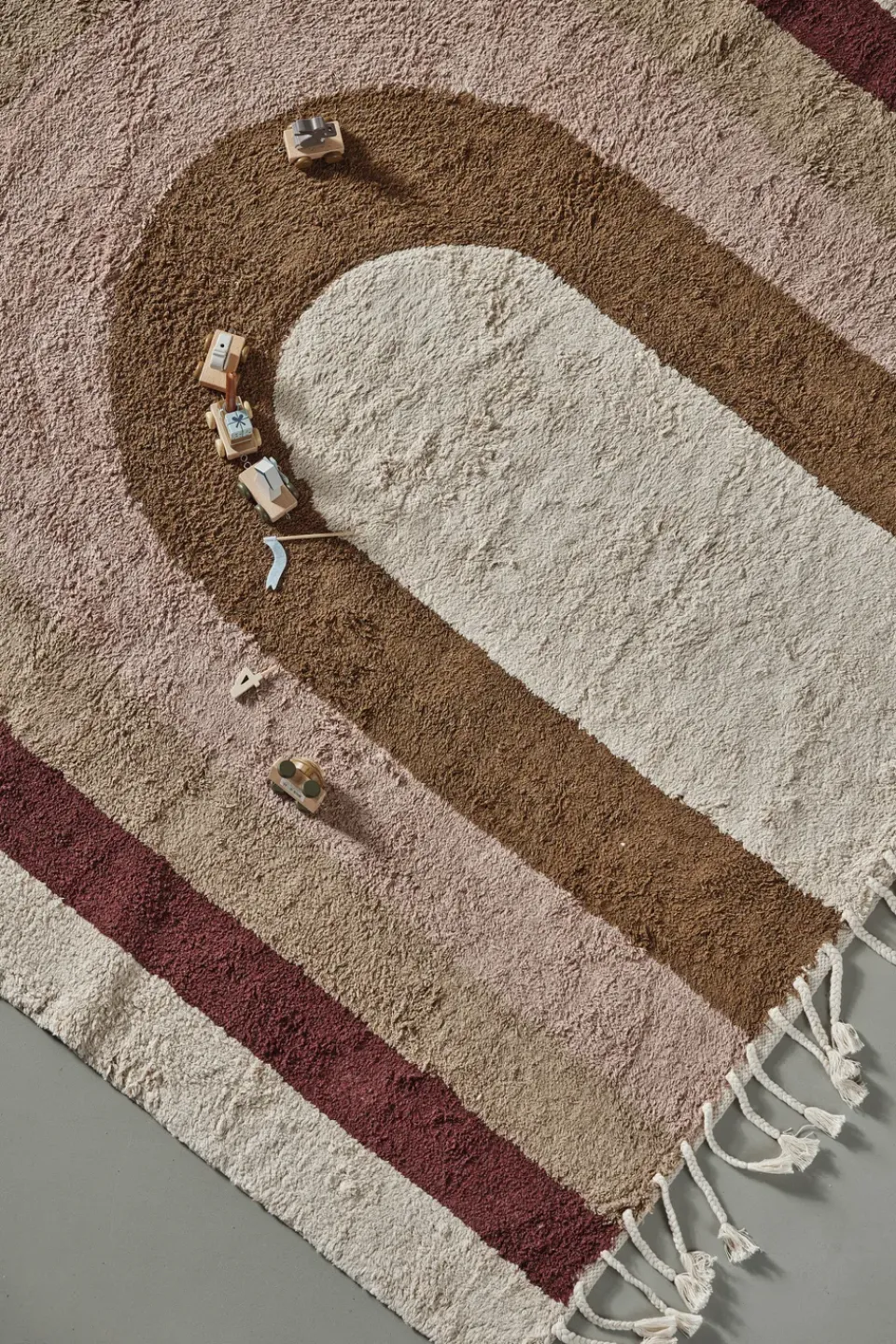 Woven Cotton Rugs^Scandi Living Arc of Colors rug 170x240 cm, Rose Pink