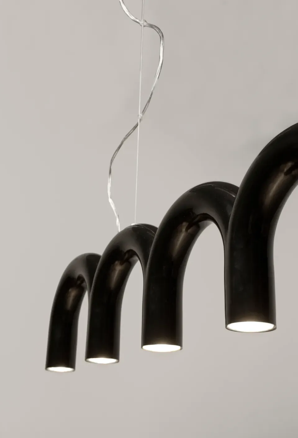 Pendant Lamps^Oblure Arch pendant 125.6 cm, Black
