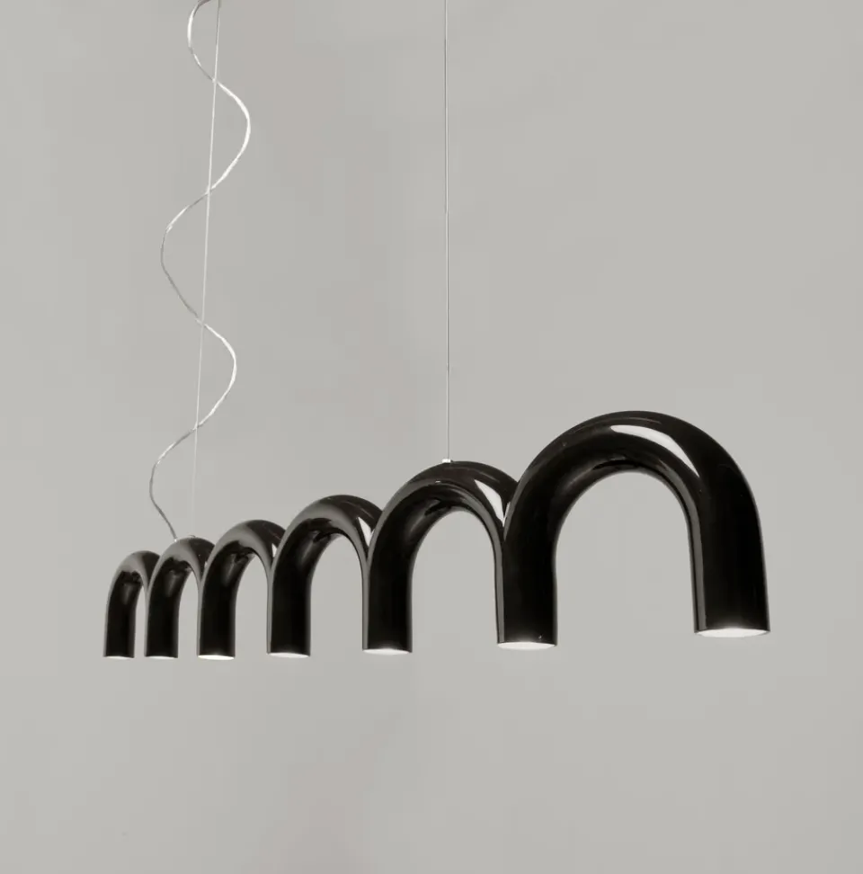 Pendant Lamps^Oblure Arch pendant 125.6 cm, Black