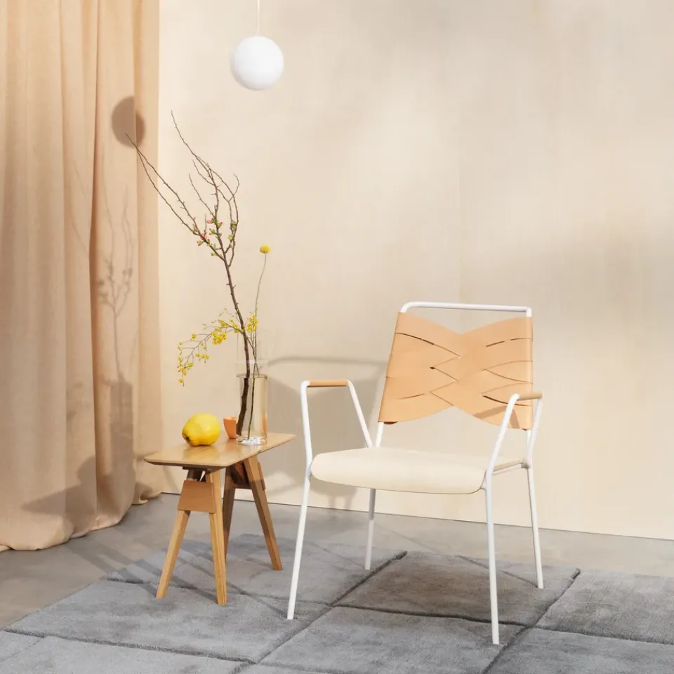 New Design House Stockholm Arco side table S, Oak Beige