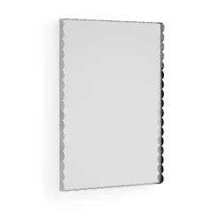 Discount HAY Arcs Mirror Rectangle S mirror 43.5x61.5 cm, Stainless steel Silver-coloured
