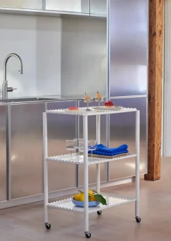 Sale HAY Arcs Trolley High serving trolley, Eggshell White